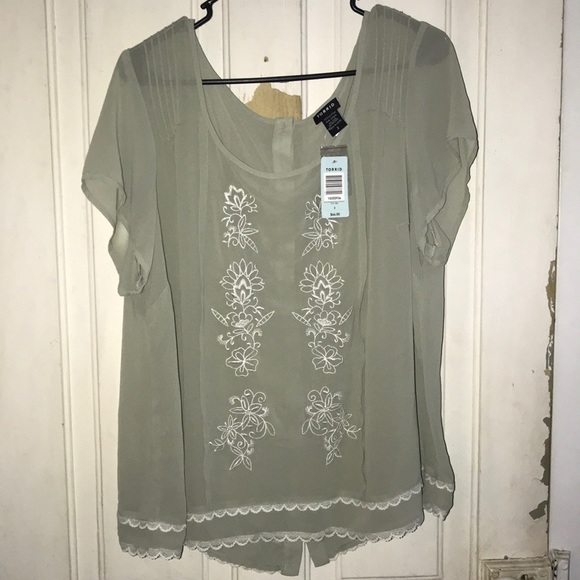 torrid Tops - Torrid short sleeve blouse. Size 2.